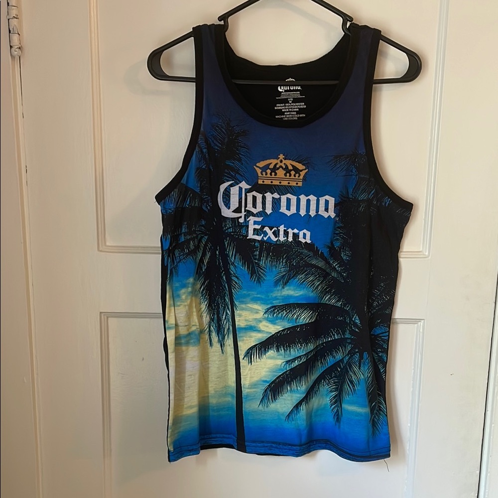 Corona Black Polyester Tee